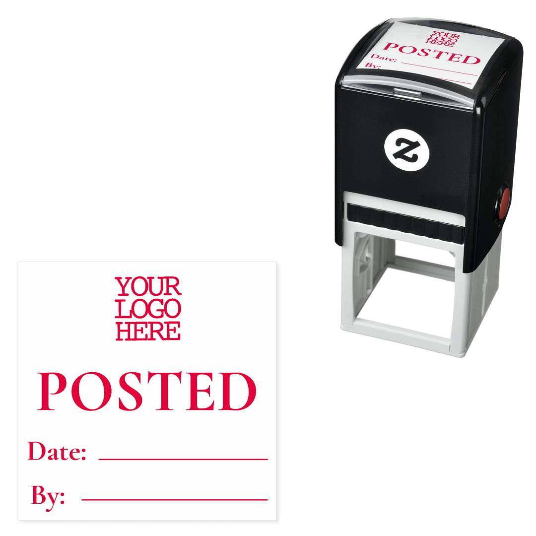 Accounting Bookkeeping Transaction Posted Self-ink Self-inking Stamp