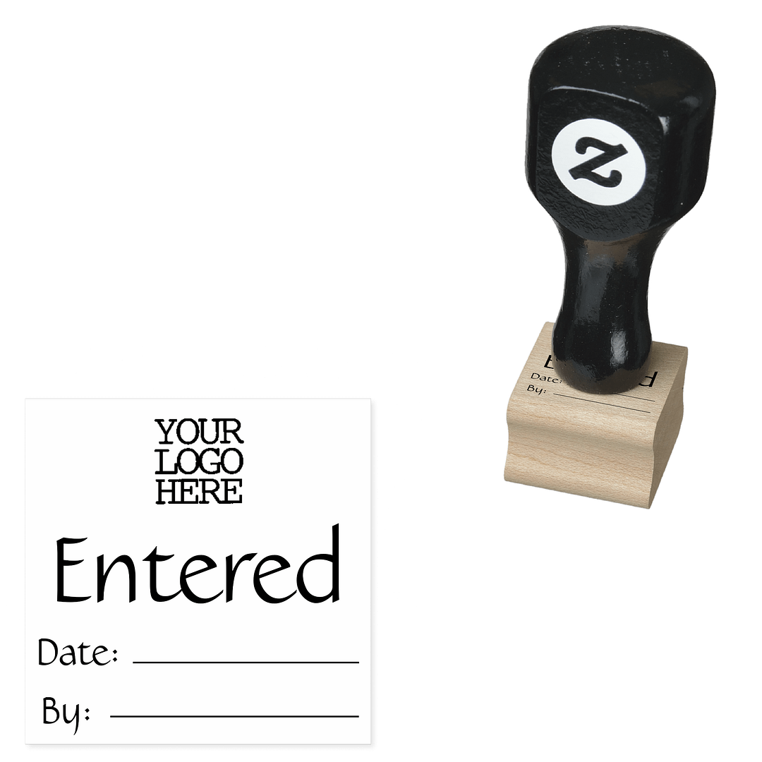 Accounting Bookkeeping Entered Transaction Rubber Rubber Stamp