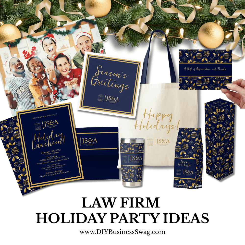 Law Firm Holiday Party Ideas - DIYBusinessSwag.com