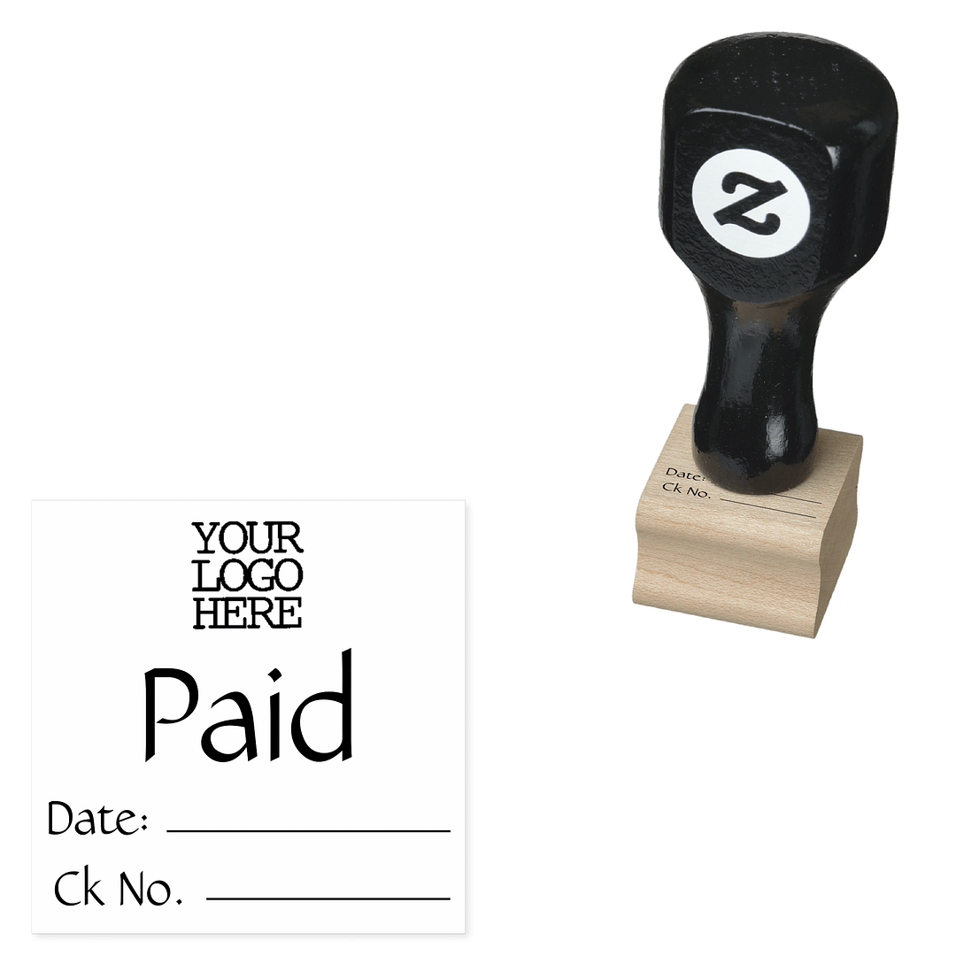 Accounting Bookkeeping Invoice Paid Rubber Stamp