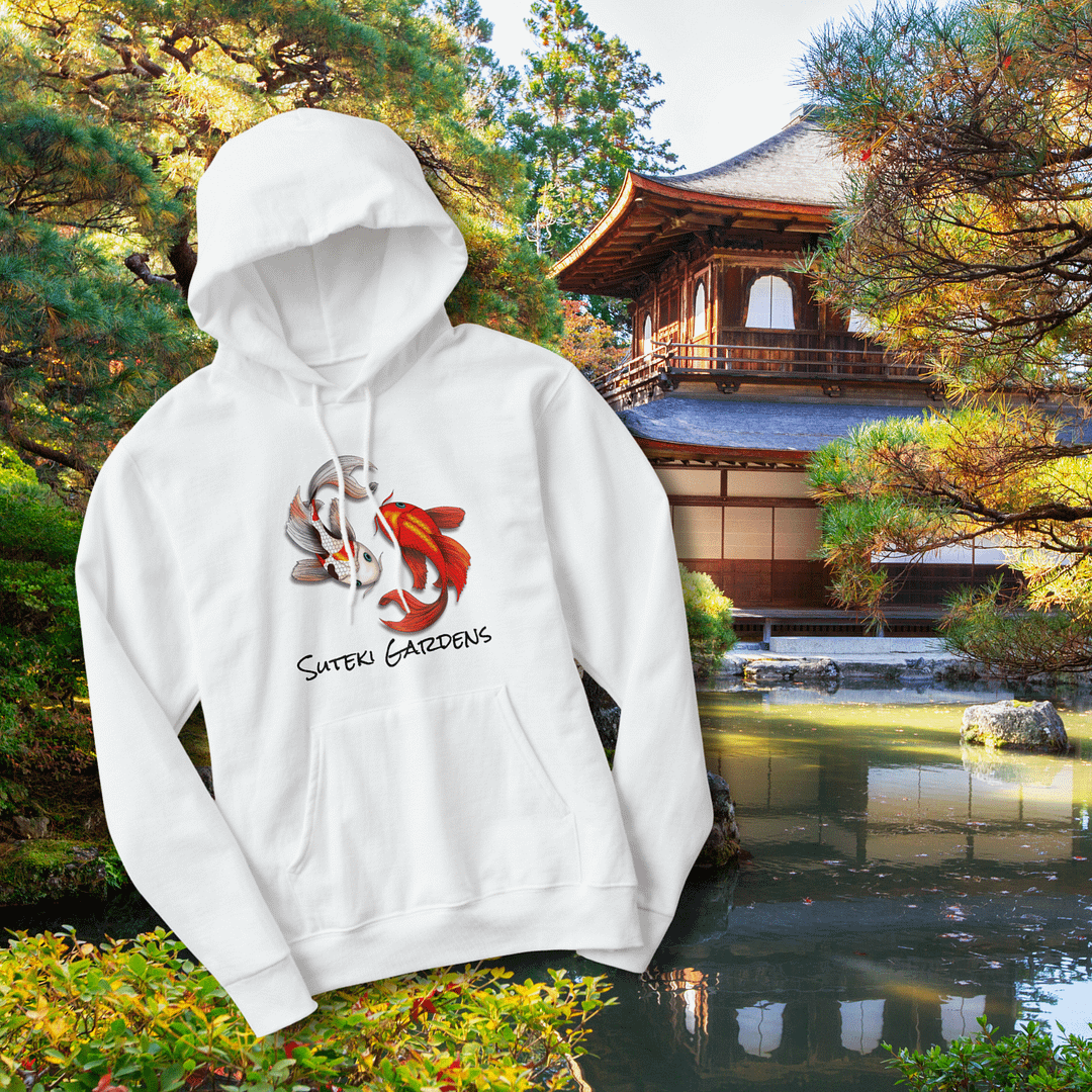 Yin Yang Koi Fish Botanical Garden Business Logo Hoodie