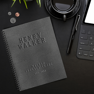 Embossed-Leather-Notebook-Black