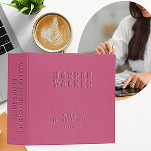 Pink - Leather Binder