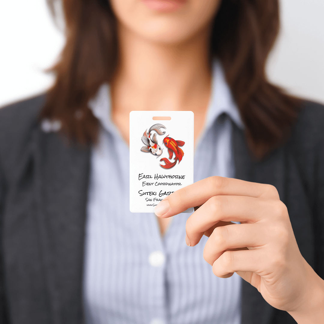 Koi Fish Botanical Gardens Employee Badge